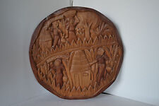 Wood carving wall for sale  Highland