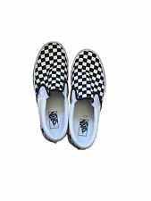 Vans Mens Classic Checkerboard Slip On Canvas Shoes UK 10 Worn Once, used for sale  Shipping to South Africa