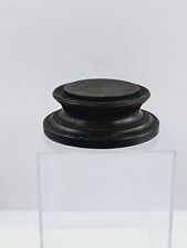 Vaso de madeira preto oriental asiático redondo 2 1/16" suporte base de exibição comprar usado  Enviando para Brazil