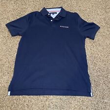 Camisa polo masculina Tommy Hilfiger manga curta ajuste clássico, azul marinho, pequena comprar usado  Enviando para Brazil