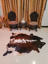 Tricolor cowhide rug for sale  Shipping to Ireland