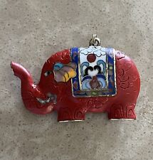 Cloisonné cinnabar elephant for sale  Clarksdale