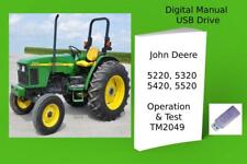 John Deere 5220, 5320, 5420 & 5520 Tractor Operation and Test Manual TM2049 for sale  Marshfield