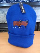 Blue beanie embroidered for sale  LEOMINSTER