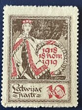 Alte briefmarke lettland gebraucht kaufen  Montabaur