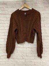 chocolate brown cardigan for sale  EXETER
