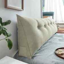 Bedroom Triangle Bedside Cushion Sofa Bed Back Support Pillow Lumbar Backrest for sale  Shipping to South Africa