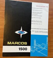Marcos 1500 1966 for sale  COLCHESTER