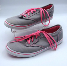 Vans Gris/Rosa Fuera de la Pared Parte Bajo Parte Superior Lona Zapatos de Patín Tenis Missy Talla 5 TB4R segunda mano  Embacar hacia Argentina