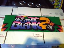 point blank 2 plexiglass arcade marquee #44 for sale  Shipping to Canada