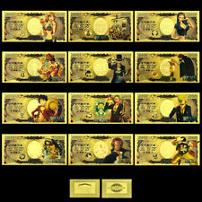 12pcs One Piece Gold Banknotes Set Classic Anime Five Million Japanese Yen Notes na sprzedaż  Wysyłka do Poland