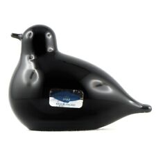 Gebruikt, OISEAU Verre OIVA TOIKKA NUUTAJÄRVI Finland Black Bird Glass Figurine TOP Design tweedehands  verschepen naar Netherlands