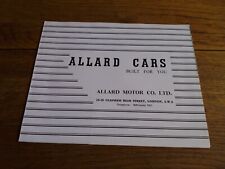 Allard cars range for sale  FRODSHAM