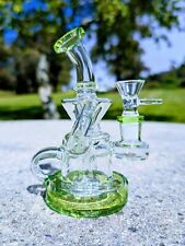 5.5" Neon Klein Vortex Recycler Tobacco Smoking Water Pipe Hookah Bubbler Bong for sale  Shipping to South Africa
