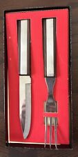 Vtg Vernco Utility Knife And Fork Set Carving Set Original Box Stainless Japan for sale  Shipping to South Africa