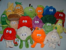 GOODNESS GANG FRUIT VEGETABLE Cuddly Soft Beanie Plush Toys CHOOSE CHARACTER for sale  Shipping to South Africa