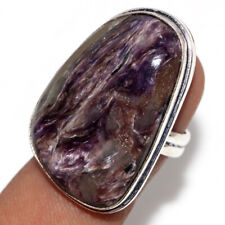 Charoite 925 Silver Plated Gemstone Handmade Ring US 8 Gift Jewelry GW for sale  Shipping to South Africa