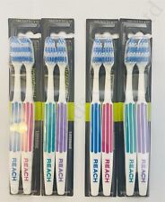 8 Toothbrush Reach Listerine Interdental Firm (4 x Twin Pack) Multipack Savings for sale  Shipping to South Africa