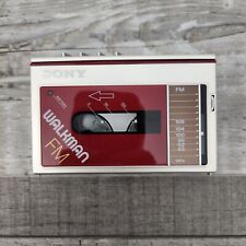 Sony WM-F10 Stereo Cassette Player Red Vintage For Parts or Repair Only for sale  Shipping to South Africa