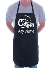  Personalised Apron Chef Your Text Here Any Words BBQ Baking Cooking for sale  Shipping to South Africa