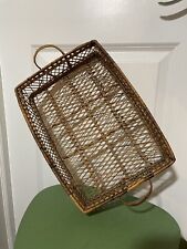 rectangular basket bamboo for sale  North Wales