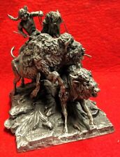 CHILL MARK PEWTER BUFFALO HUNTER, used for sale  Shipping to South Africa