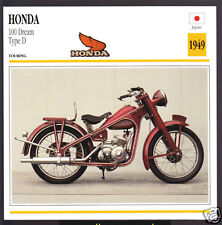 1949 Honda 100cc Dream Type D Japan Bike Motorcycle Photo Spec Info Stat Card, used for sale  Canada
