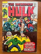 Usado, El Increíble Hulk #128 (Marvel 1970) ¡Los Vengadores! Edad de Plata - 4,5 - 5,0 segunda mano  Embacar hacia Argentina
