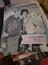 Greenock knitting pattern for sale  BOGNOR REGIS