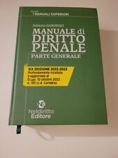 Manuale diritto penale. usato  Sant Arsenio