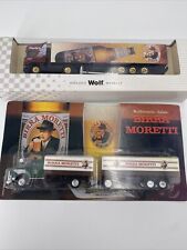 Usado, Camión de diseño publicitario Birra Moretti x2 con remolque semimodelo HO 1/87 segunda mano  Embacar hacia Argentina