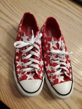 Tênis Converse All Star vermelho e branco estrelas cano baixo masculino tamanho 5 feminino tamanho 7  comprar usado  Enviando para Brazil