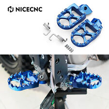NiceCNC Foot Pegs Footrests WIDE Anodized For Yamaha YZ85 YZ125 YZ250 / F 02-23 for sale  Shipping to South Africa