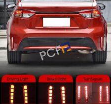 Para 2019-2024 Toyota Corolla LED vermelho luz de neblina traseira conjuntos de luzes de para-choque traseiras 2 peças, usado comprar usado  Enviando para Brazil