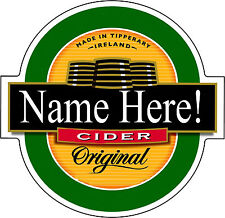 Personalised cider label for sale  Shipping to Ireland