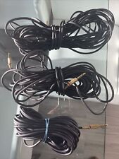Amplificador de audio macho calibre 12 3 piezas de cables de altavoz de 50 ft 1/4"" a 1/4"" cable segunda mano  Embacar hacia Mexico