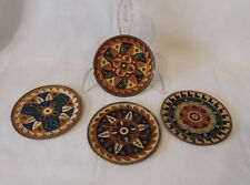 Enamel Set Of 4 Small Plates Wall Decor for sale  Shipping to South Africa