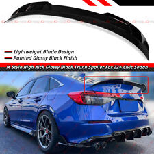 Para 2022-2024 Honda Civic Sedan estilo M brilho preto alto chute porta-malas asa spoiler comprar usado  Enviando para Brazil