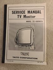 Pinball TAITO monitor de TV manual de serviço modelo TC-V820STX operação manutenção comprar usado  Enviando para Brazil