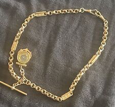 gold albert watch chain for sale  SANDOWN