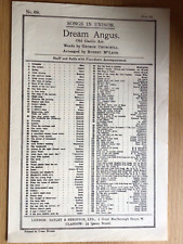 1923 vintage sheet for sale  BLAIRGOWRIE