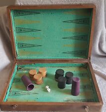 Antique wooden backgammon d'occasion  Expédié en Belgium