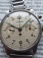 lemania military chronograph for sale  LONDON