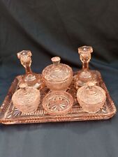 Cut Glass Vintage Dressing Table Set Consisting Of Seven Pieces for sale  Shipping to South Africa