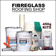 Fibreglass Flat Roofing Kit 450g 5 - 100 square metre Kits Dark Grey (No Tools) for sale  Shipping to South Africa