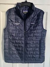 Patagonia Nano Puff Vest Size M Men Blue Quilted Full Zip 2 Pockets Davis Polk for sale  Brookfield