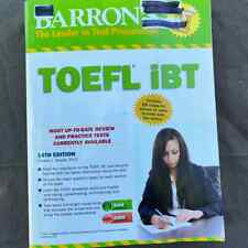 Guia de estudo de preparação para teste TOEFL iBT 14ª edição Barron's Book e 10 CDs conjunto 2013 comprar usado  Enviando para Brazil