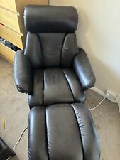 Brown leather swivel for sale  NOTTINGHAM