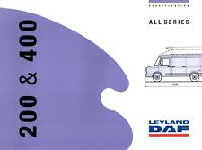 Used, Leyland DAF Vans Specifications Brochure 1991 Sherpa LDV for sale  UK