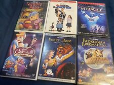 LOTE 6 DVD Coleção de Filmes de Animação Disney A Bela e a Fera Cinderela comprar usado  Enviando para Brazil